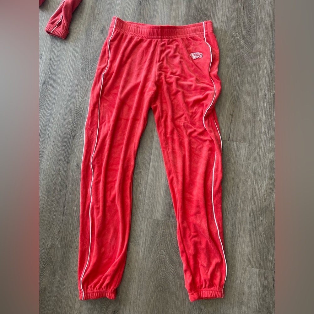 NIKE jogger set coral red S/M